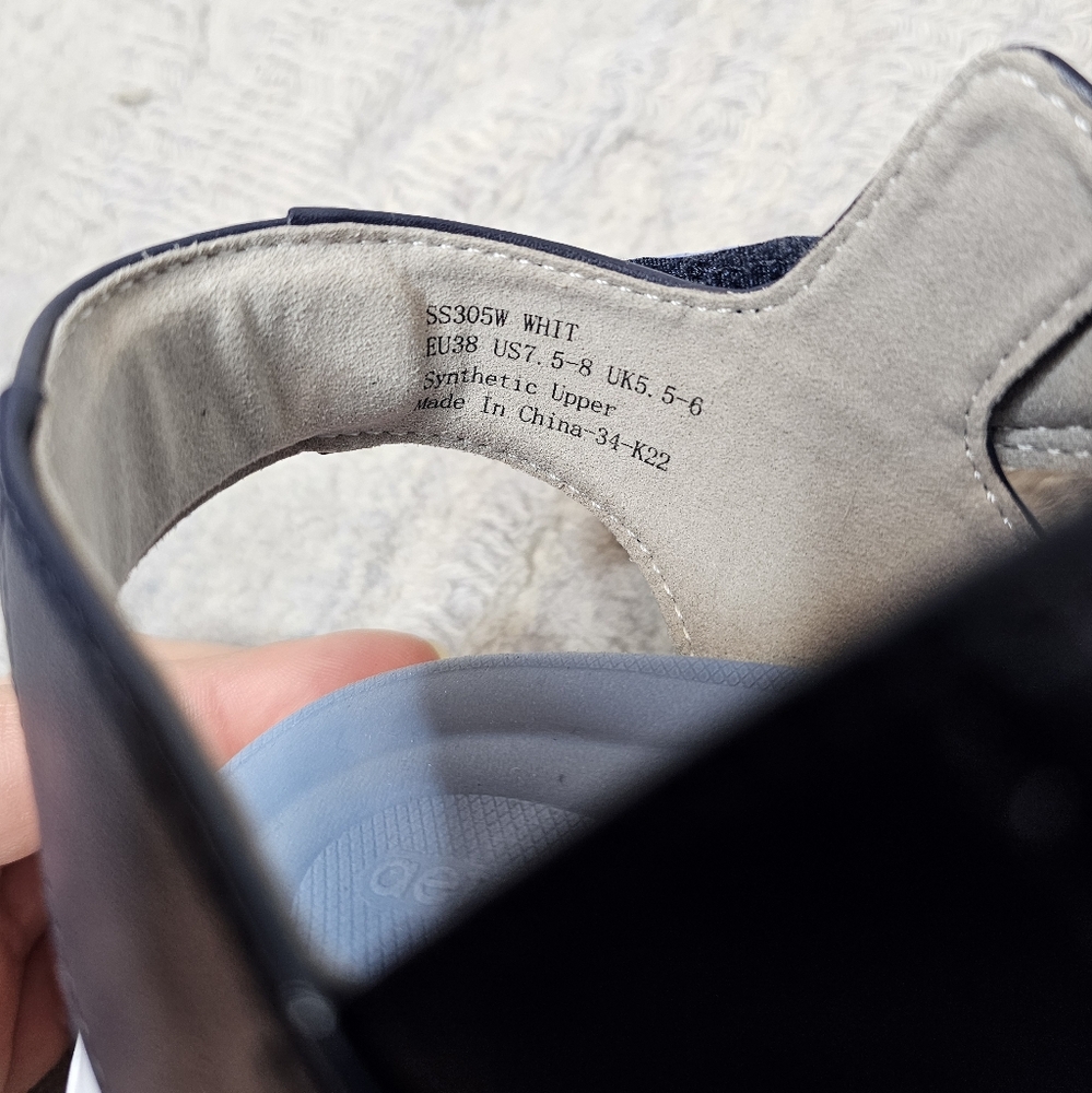 Aetrex Blue and Navy Sport Sandals - Picture 12 of 16